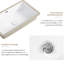 Évier encastré blanc de 28 pouces pour la cuisine et la salle de bain Wrenshall, cuve simple spacieuse, finition lisse avec base moderne, noyau solide