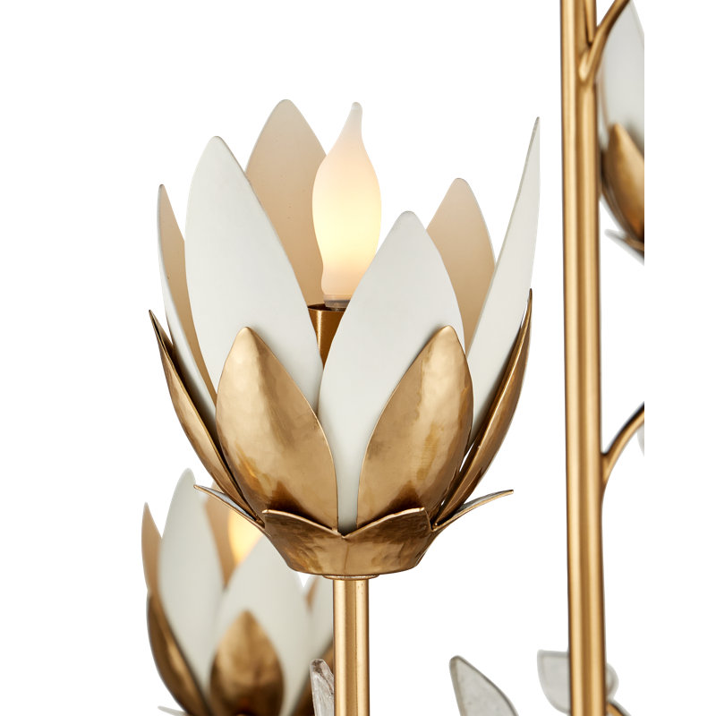 Star Magnolia Chandelier, 53'' H X 36'' W X 36'' D.