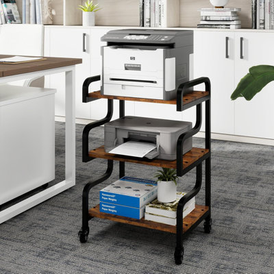 Support pour imprimante à 3 tablettes H 30,3 po x l 15,7 po