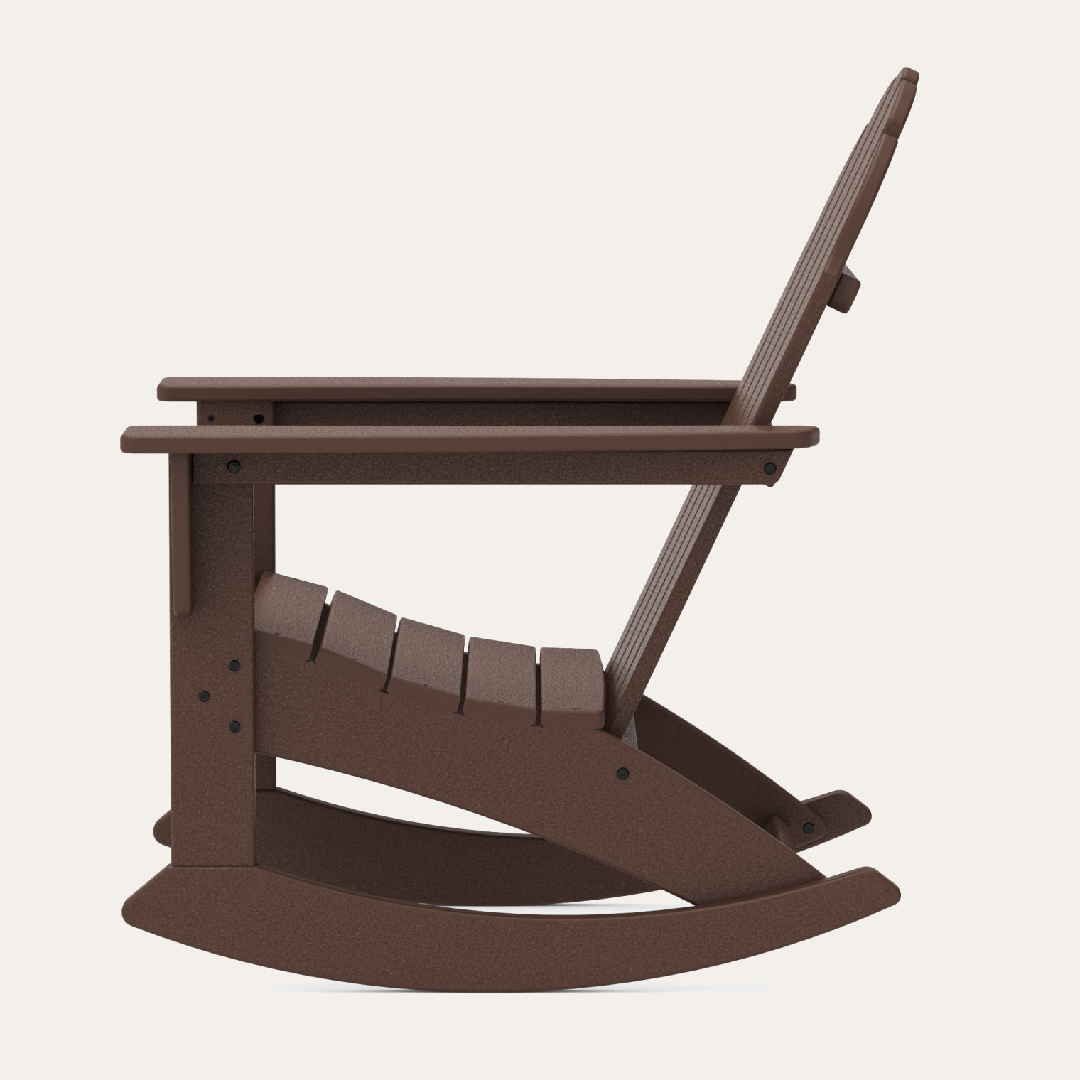 POLYWOOD® Vineyard Rocking Adirondack Chair, Mahogany