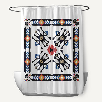 Alfreda Geometric Shower Curtain