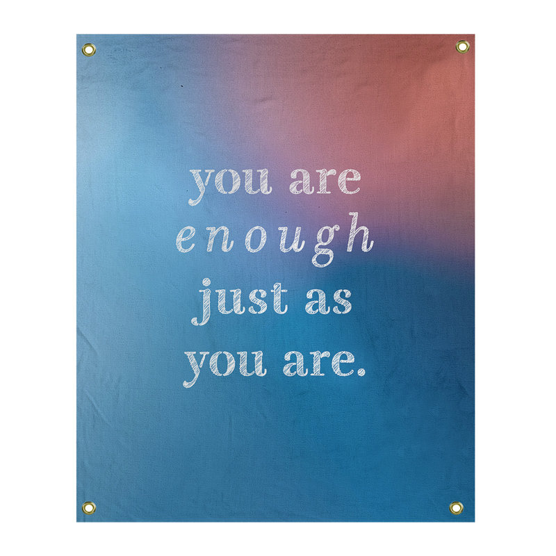 En polyester, vous êtes assez tapisserie quot, H 80 po x l 59 po, Bleu / Rose