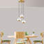 Lustre réglable élégant, structure en métal blanc, 14,6 po x 6,7 po x 43,7 po | Compatible avec 3 ampoules E27 (40 W maximum, non incluses) | Parfait pour le salon, la salle à manger et l'entrée, classé IP20-83266035