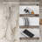 22" Wall-Mount LED Bluetooth Music Thermostatic Rainfall Complete Shower System with Rough in-Valve-106227112