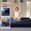 Matelas pliant de 8 po d'épaisseur avec poignées et canapé capitonné (cadre non inclus) Matelas pliable polyvalent-2040397477