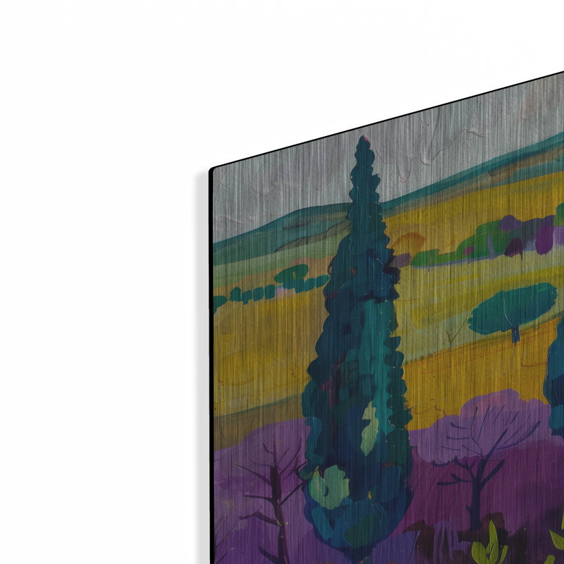 Art mural en métal Latitude Run® «Sheep Grazing» par Svetlana Aleynikova, H 36 po x l 24 po