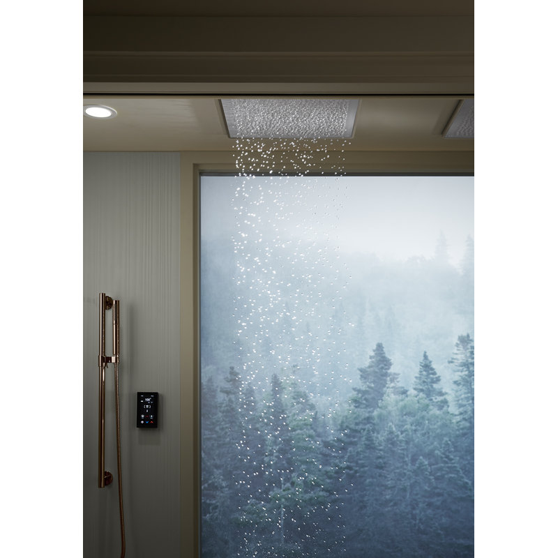Kohler Real Rain Overhead Panel Bundle 2.5 Gpm Rain Shower Head, Brushed Bronze