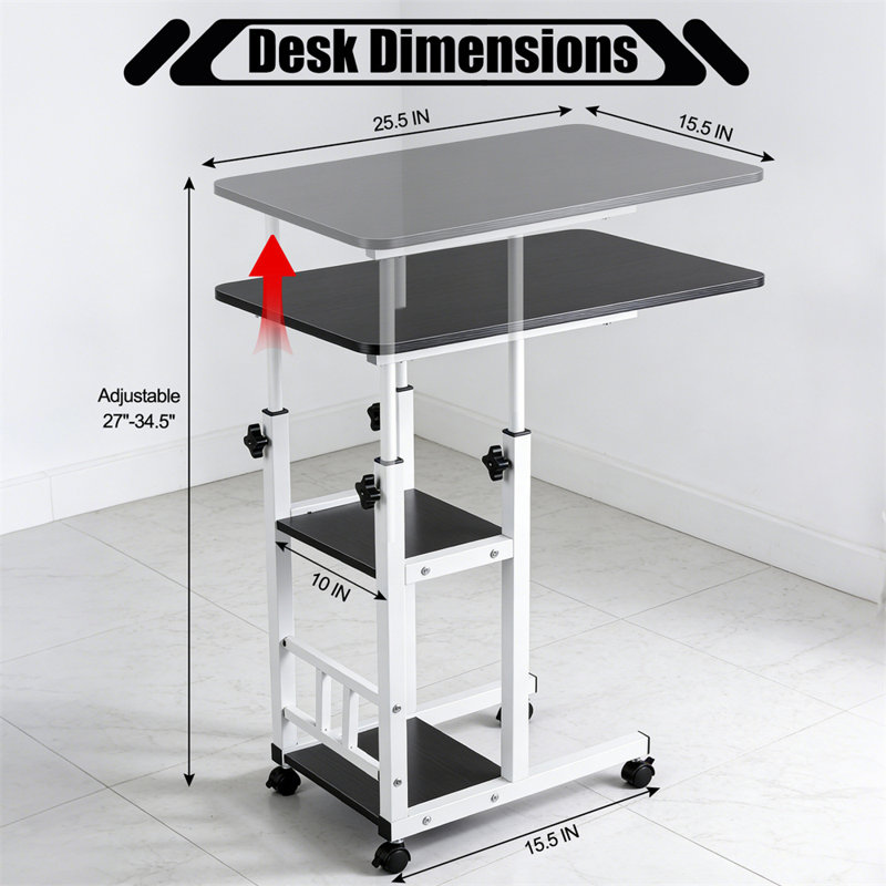 Table d'appoint en C en forme de C