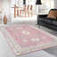 Khotan Hand-Knotted Pink/Beige Wool Area Rug