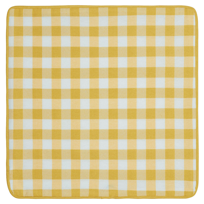 Buffalo Check Checkered Reversible Throw Pillow, Yellow