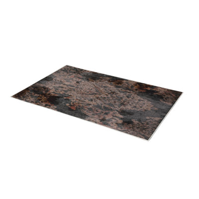 Premium Woven Carpet, 2.6 x 4.0 Feet | 100% Polyester, Antibacterial, Non-Slip Underside | 3D Digital Printing, Machine Washable, Pile Height: 0.04 in | Ideal for Living Room, Bedroom, and Home Decor