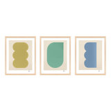 Keyhole 4-6. Set Of 3 Painting by Lee Lessem