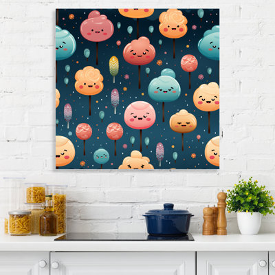 Lollipop Dream Pattern I - Food Donuts Wall Art