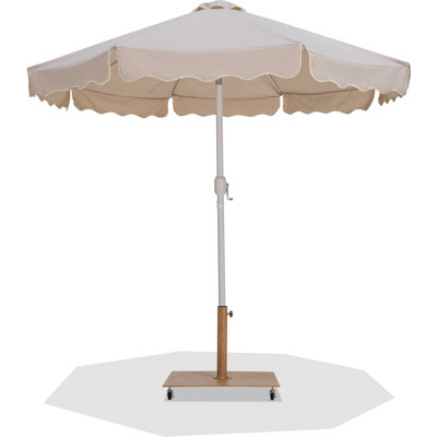 Ensemble de parasol en aluminium avec passepoil Amalfi