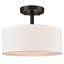 Plafonnier cylindrique encastré moderne noir-1731802204