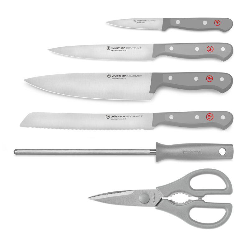 Wüsthof Gourmet Grey 7-Piece Knife Block Set