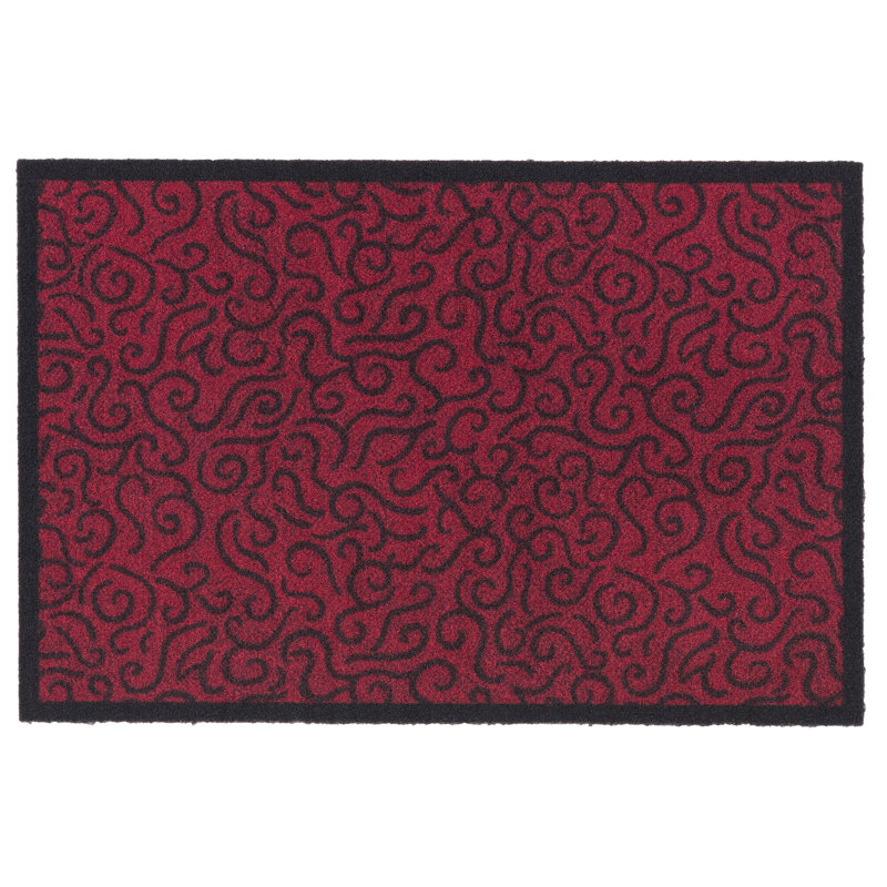 Halfeti Door Mat, 0.5cm H x  90cm W x 120cm D, Red