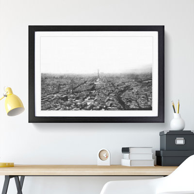 Paris Skyline - Picture Frame Graphic Art Print