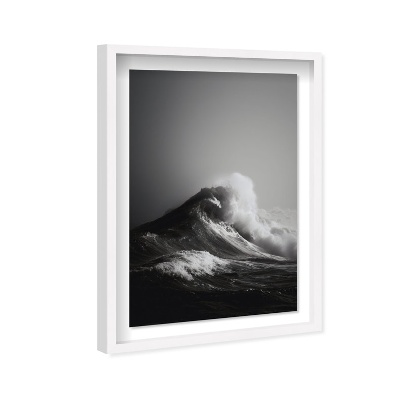 Tectonic Flow I Print by Oliver Gal, 16.5"H x 11.5"W, White Shadowbox