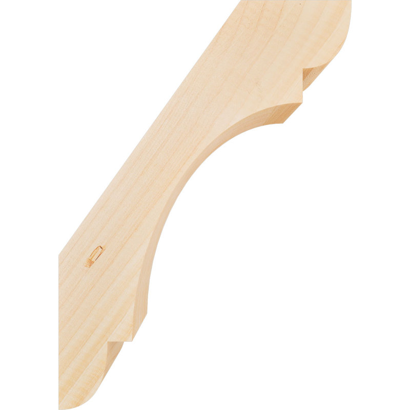 Attelle de genou olympique, Sapin de Douglas, H 14 po x l 3,5 po x P 10 po, Attelle lisse