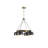 4-Light Metal Shade Chandelier