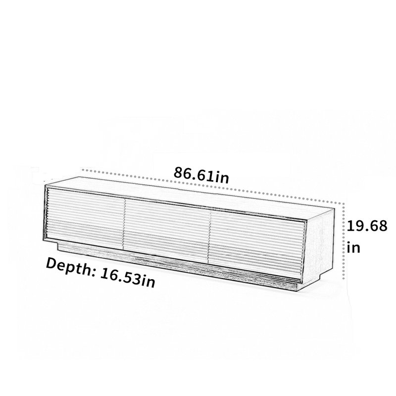 Meuble télé Minimalist, 86.61"