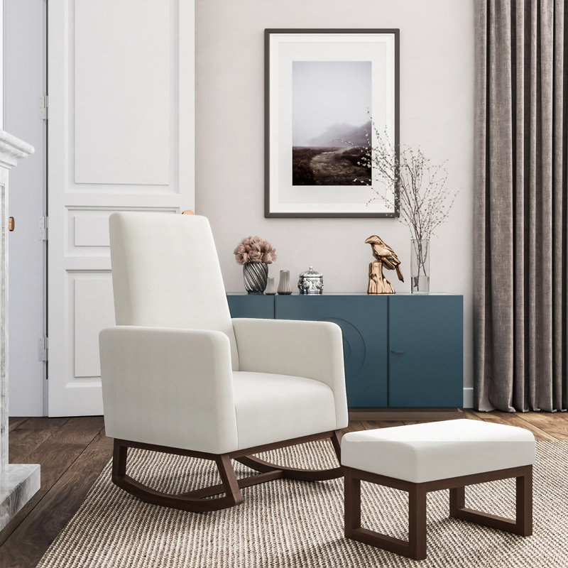 Chaise berçante Jancar, Blanc