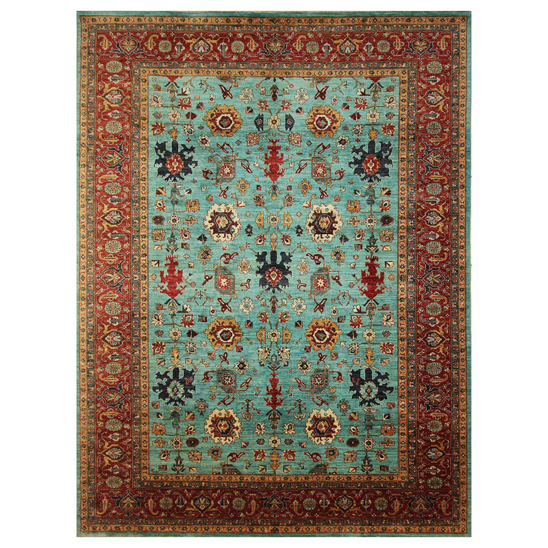 Wool Floral Area Rug