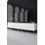Ensemble de mobilier de salon moderne, blanc et or | Comprend un meuble télé (70,9 x 18,5 x 11,8 po), une console (59,1 x 31,5 x 11,8 po), une table basse (35,4 x 15,7 x 23,6 po) | Panneau de particules enduit 100% mélamine, pieds en métal, design élégant Glam-24312165-24312171