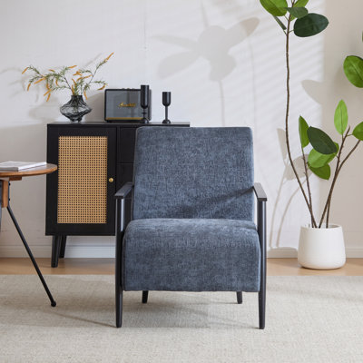 Chaise simple avec structure en métal pour le salon, la chambre à coucher et le bureau