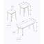 Ensemble de table, ensemble de 3 pièces, café, bout, côté, décor, salon, stratifié gris, Mid-Century, moderne-860632044