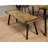 Bonita Wood Dining Bench Natural Mango and Black