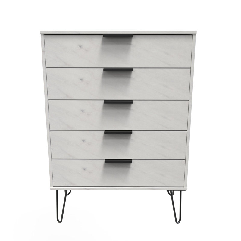 Turah 77 cm W Chest of 5 Drawers