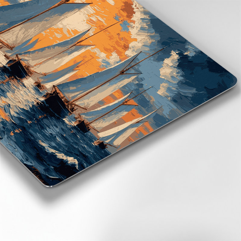 Art mural nautique gris nautique