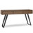 Lowry 60"W Solid Wood Modern Industrial Storage Console Table with 3 Storage Drawers and Metal Legs-810396083