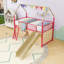 Lit mezzanine simple avec glissade et accessoires ludiques-1155732825