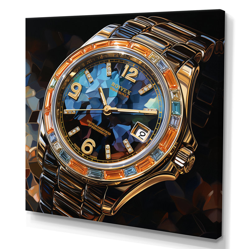 Luxury Luxury Diamond Dusk I - reproduction, H 24 po x l 24 po x P 1 po, Toile tendue