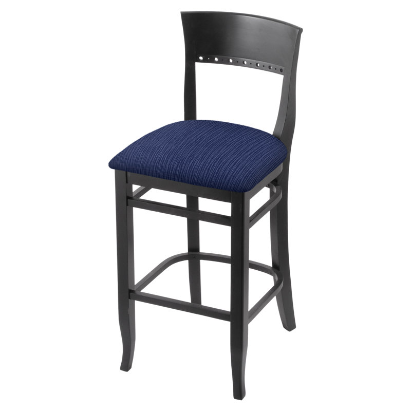 Tabouret 30 ", Noir, Ancre graphique, Tabouret de comptoir (siège d'une hauteur de 25 p
