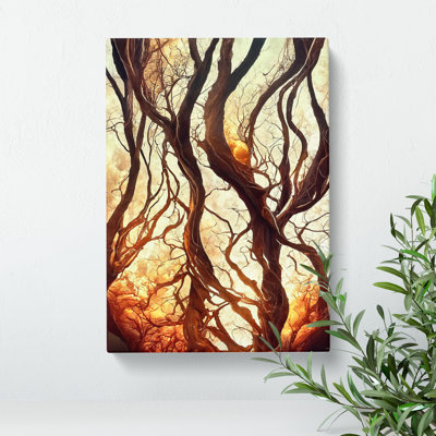 Abstract Autumn Tree No.2 - Wrapped Canvas
