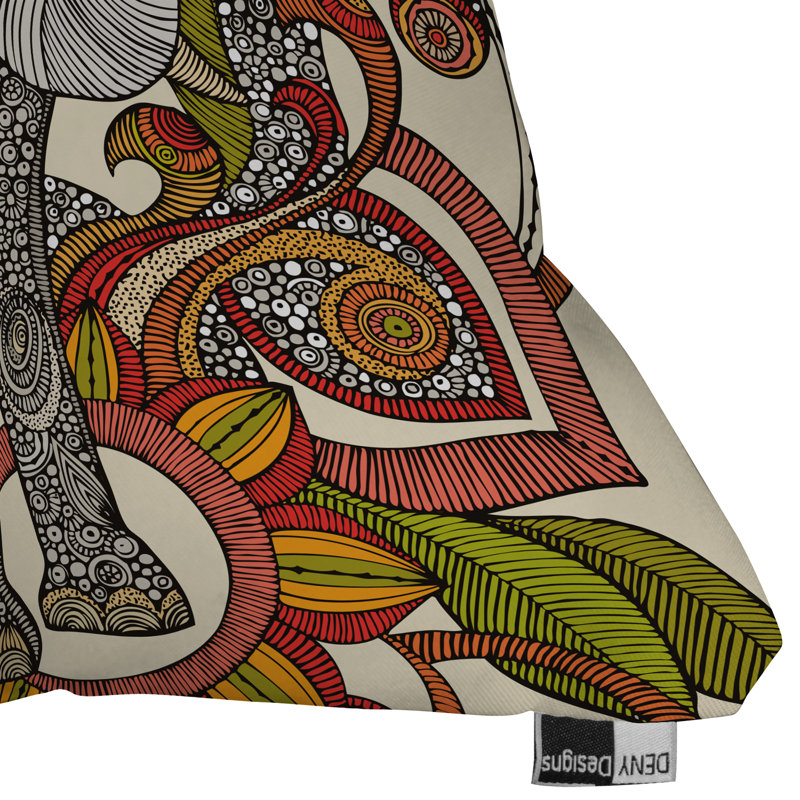 The Elephant Throw Pillow, 16" x 16"