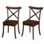 Chaise d'appoint en bois massif Cramlington-112163656