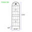 4 Pack Metal Garden Trellis 71" X 19.7" Rustproof Trellis For Climbing Plants Outdoor Flower Support Black