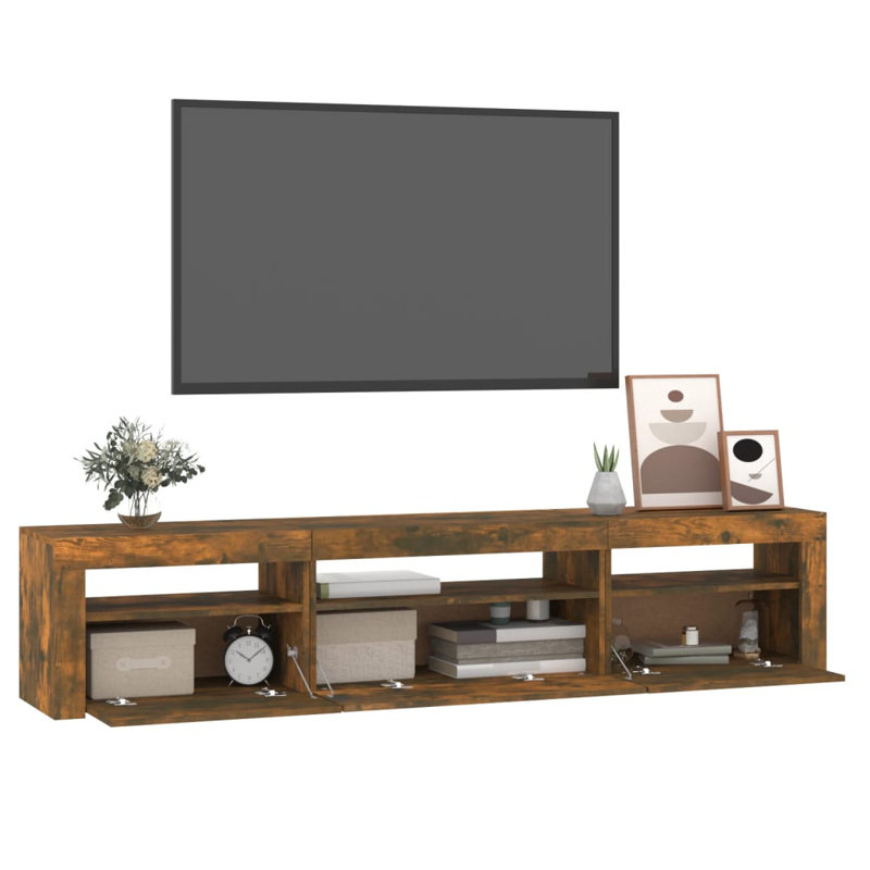 Adalena Unfinished TV Stand for TVs up to 88", Walnut