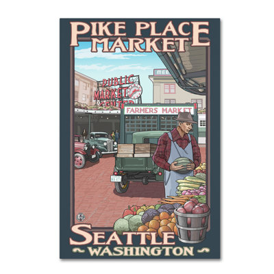 «Illustration 2», affiche vintage sur toile Kadey