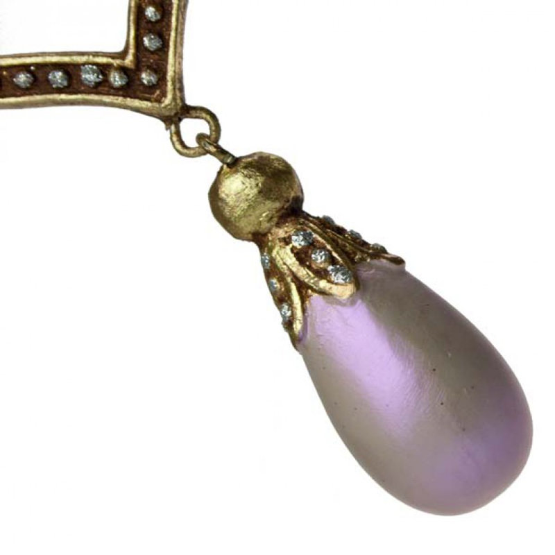 16cm Holiday Shaped Ornament, Iridescent Pink