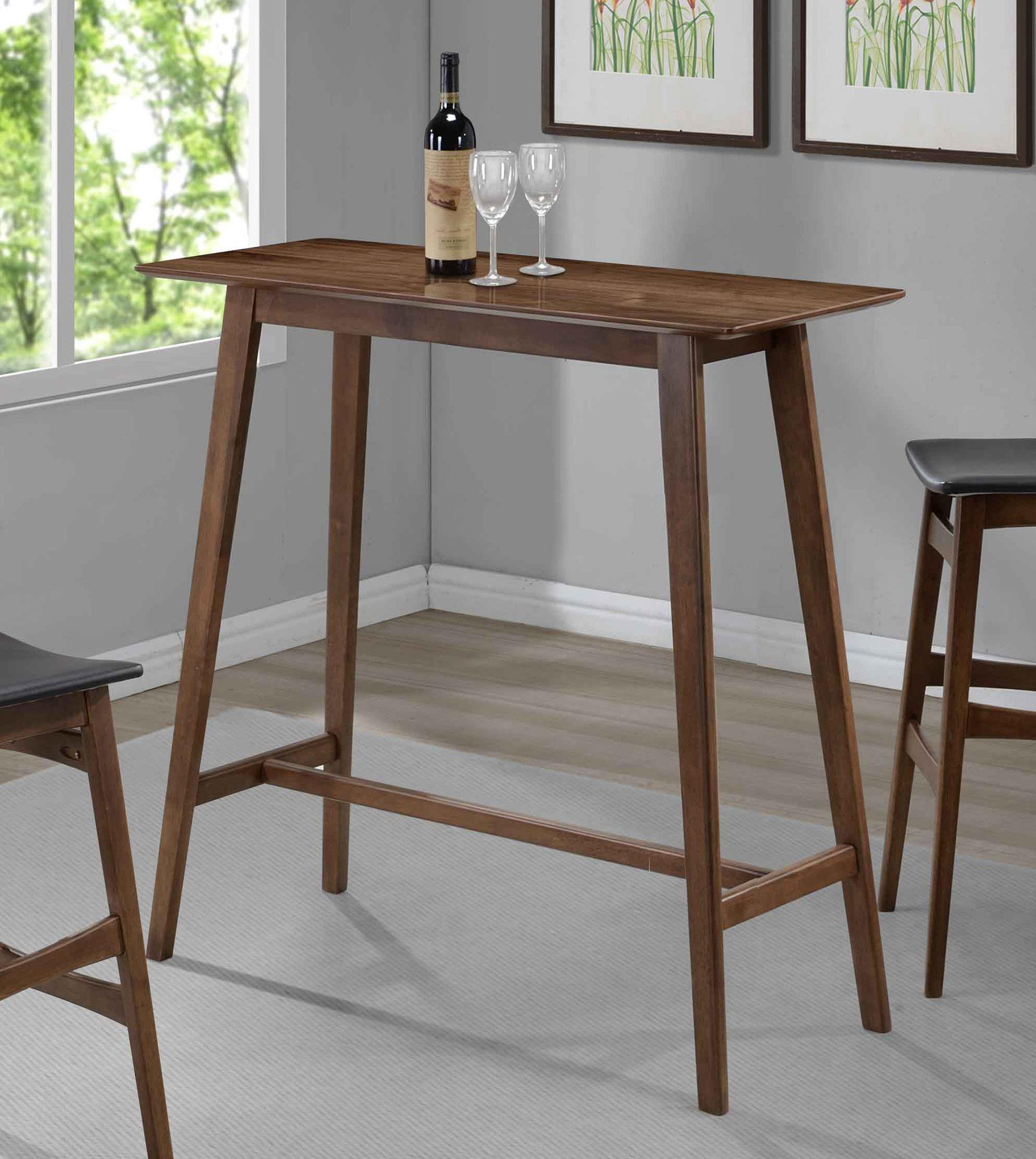 Mercury Row® Poulos Walnut Bar Height Dining Table Wayfair Canada