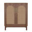Ensemble de 2 buffets en rotin, armoire d'appoint