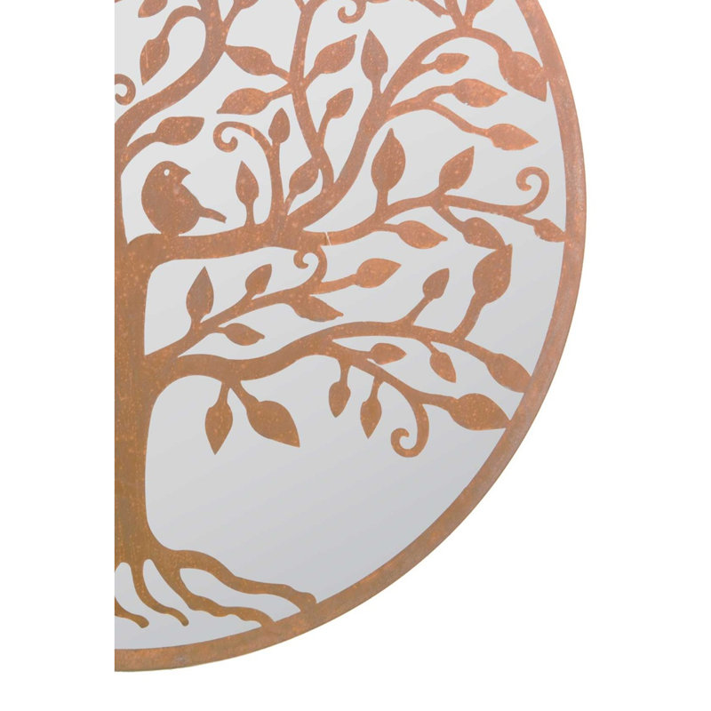 Eilert Wood Flat Wall Mirror