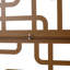 Pare-étincelles en métal l 76 po H48 po - Balcon de terrasse pour terrasse, brun, résistant aux intempéries, pour la pelouse Ps114