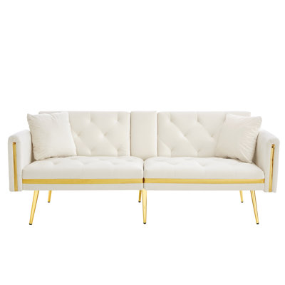 2 Seater Velvet Sofa Bed